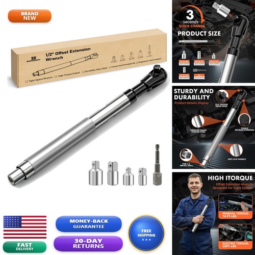 Offset extension wrench - 1/2",