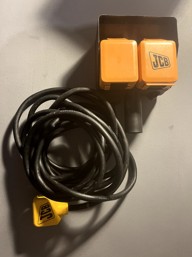Jcb double plug socket - plug, 5m